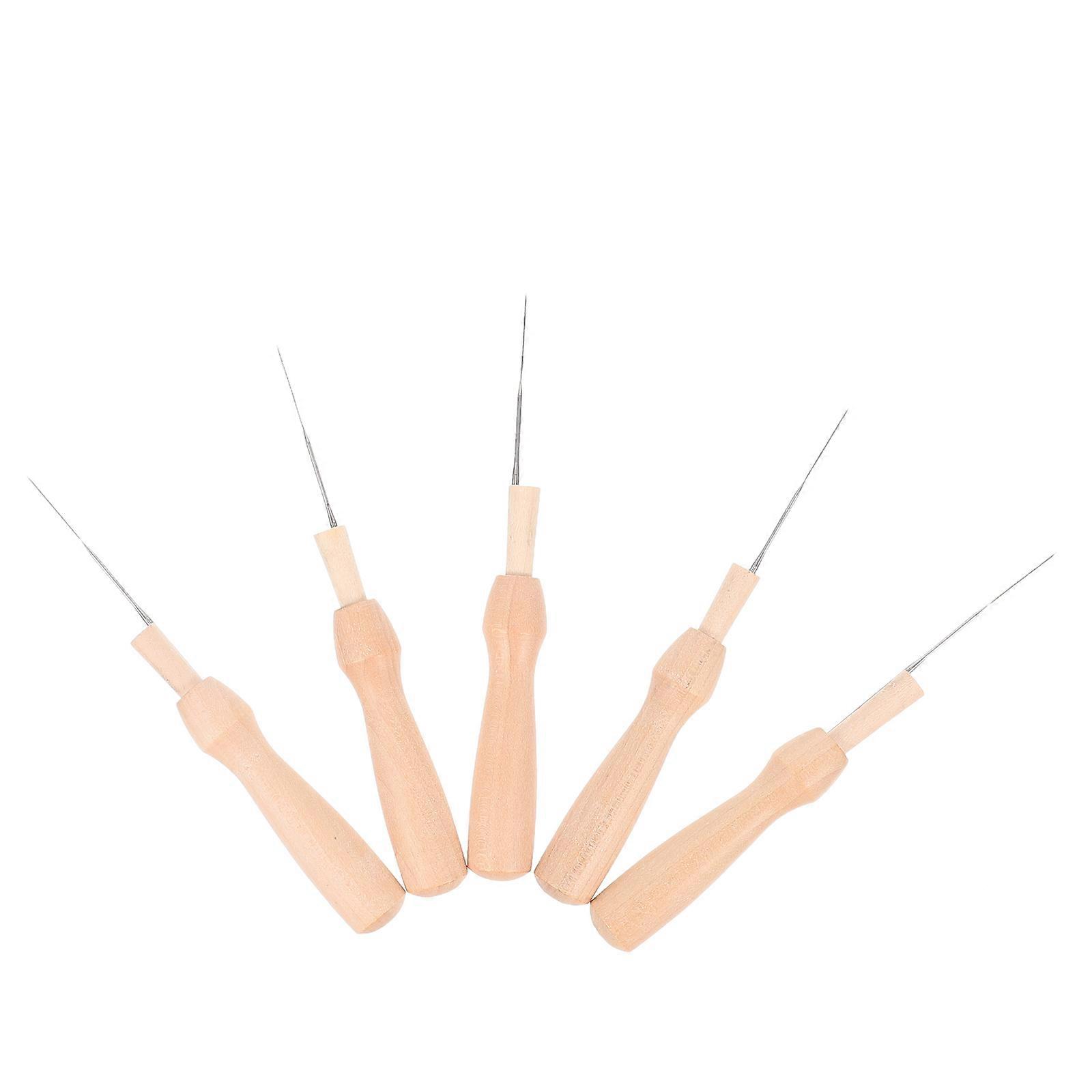 Needle Felting Tools Felting Punch Needles Crafts Making Stainless Steel 9X1.5cm Wool Felt Making 5Set