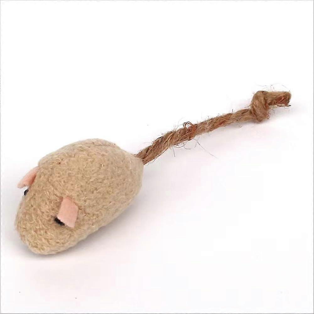 1 x Plush Simulation Mouse Cat Toy Bite Resistance Plush Cat Scratches Interactive Mouse Toy Play Toy for Cat Kitten (12)