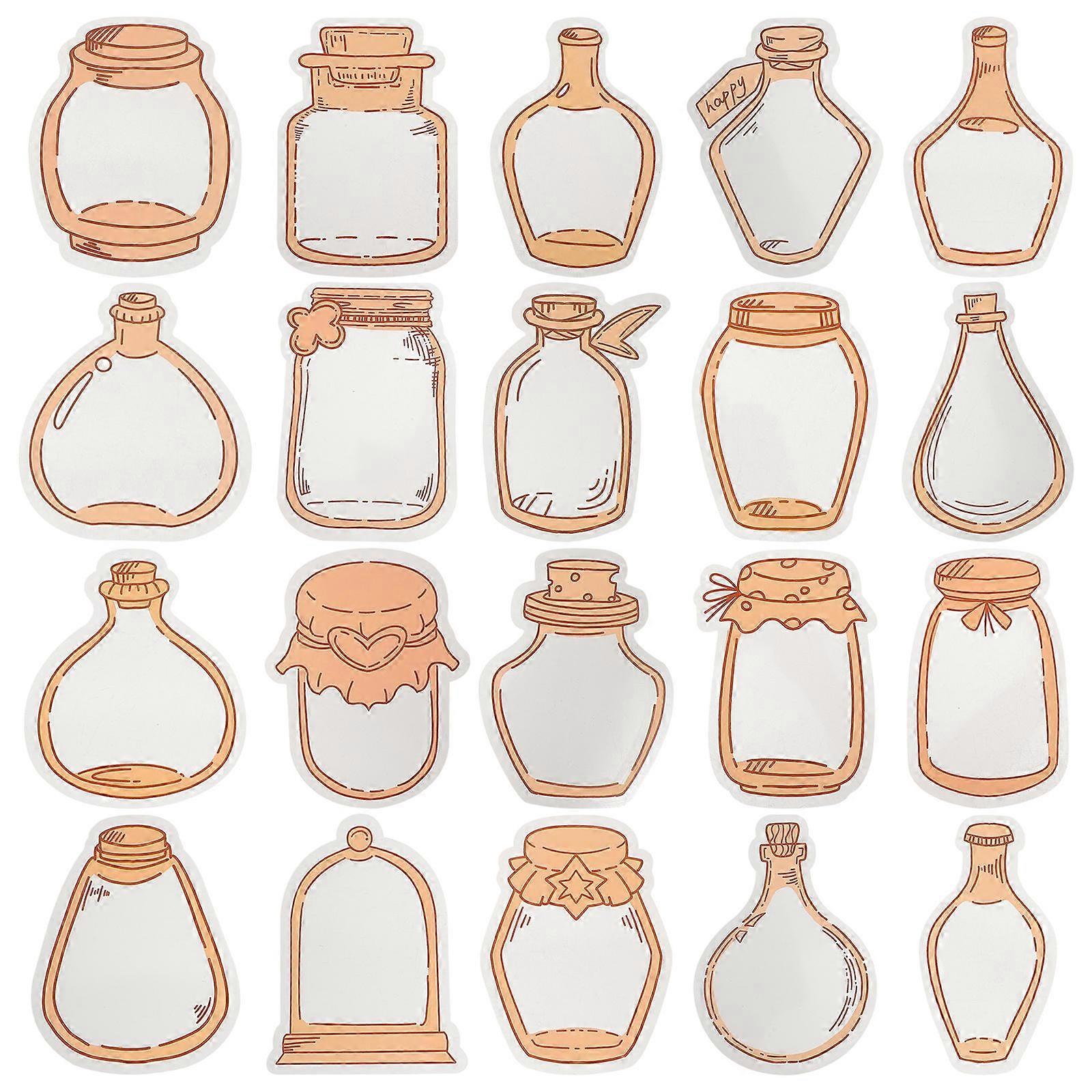 DIY Dried Pressed Flowers 40Set Rectangular Shape Transparent Design Bookmarks For Reading Gifting