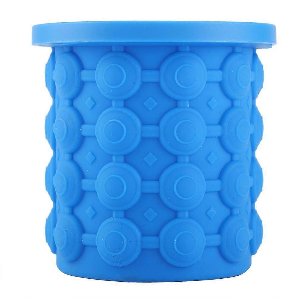 Dual use Silicone Ice Cube Bucket Maker Mould Tray Cubes Container Kitchen Tool Space SavingYMJJ