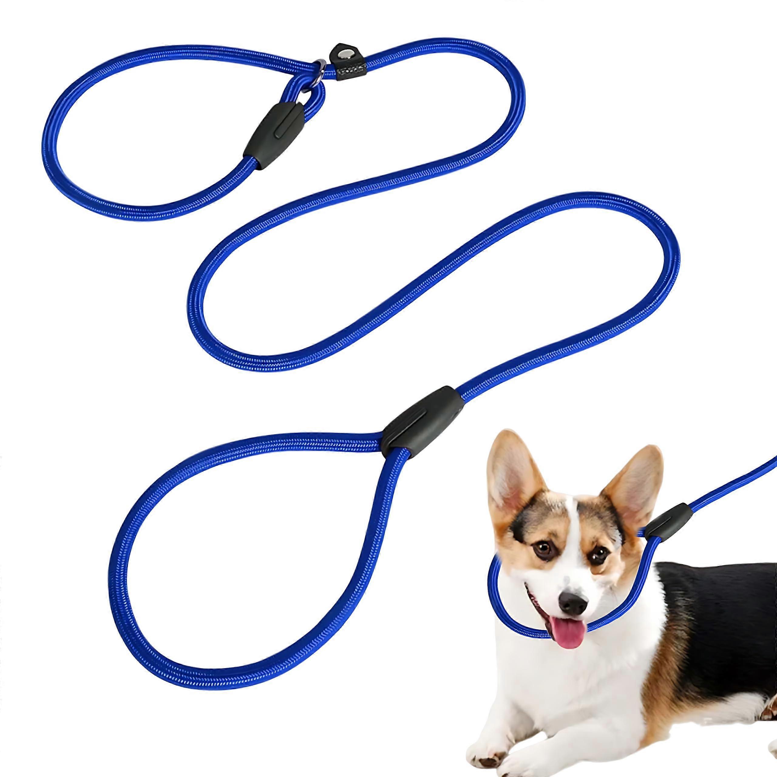 4ft Slip Lead for Dogs One Size Fits All, 8in1 Dog Leash with AntiPull Design, Padded Nose Support, Easy PullOn, No Collar or Harness Needed.