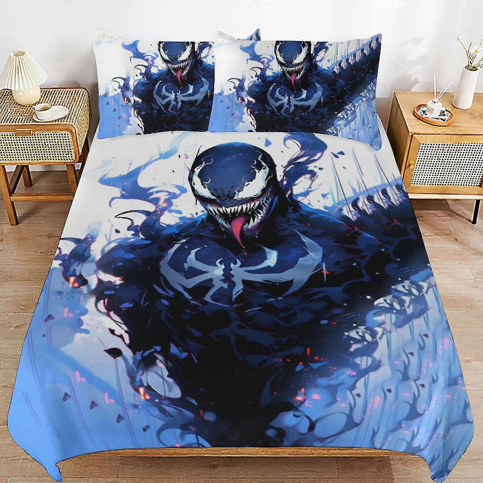 Conjunto de Cama de Quarto Macio para Crianças com Capa de Edredom e Fronhas - Presente de Decoração de 3 Peças para Meninos e Meninas