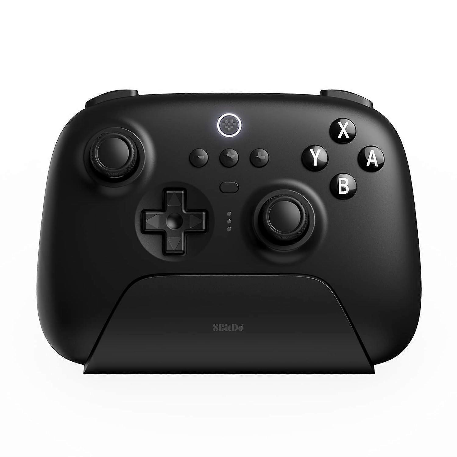 Ultimate Bluetooth Controller with Charging Dock, Wireless Pro Controller with Hall Effect Sensing Joystick, Compatible