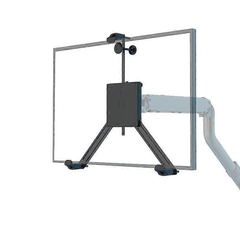 Support d’écran sans trou pour écrans de 17 à 32 pouces Installation et retrait rapides Adaptateur de support Noir