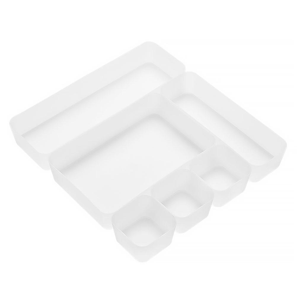 Multifunctional Desk Storage Box Rectangular Simple Design Office Workers 25.50X17.00X5.00CM 1Set