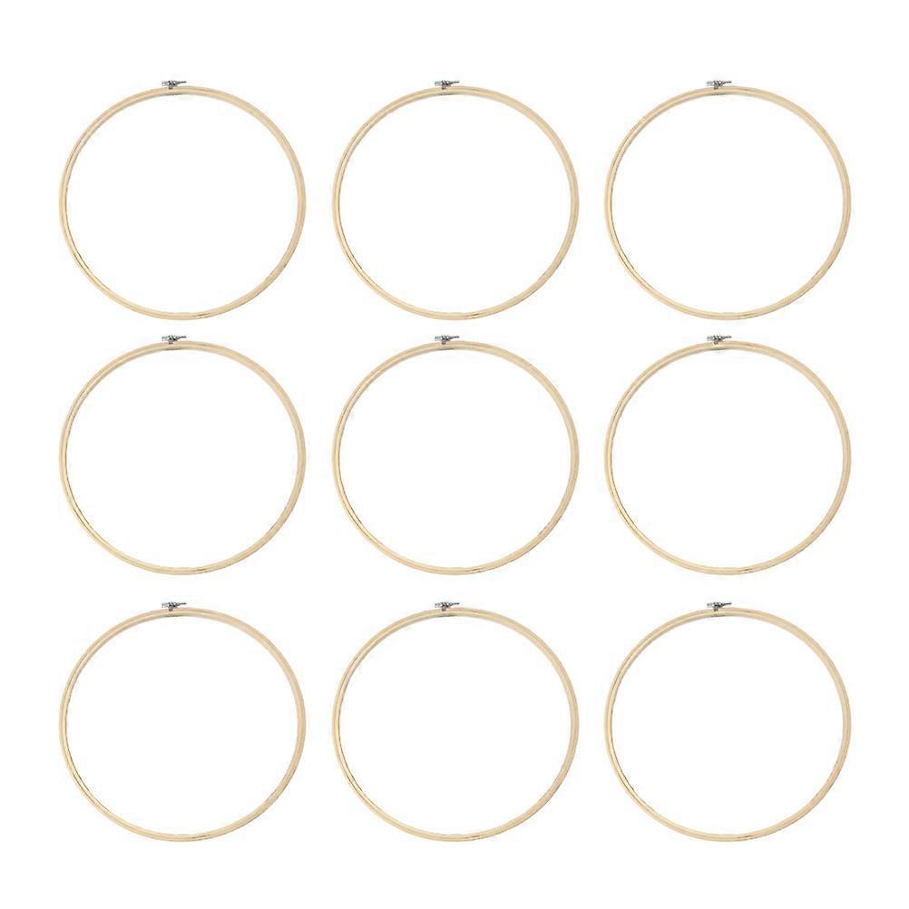 Diy Embroidery Hoop Bamboo Material Wall Decorations Embroidery Stretcher 40x40 Cm Beginners 10Pcs