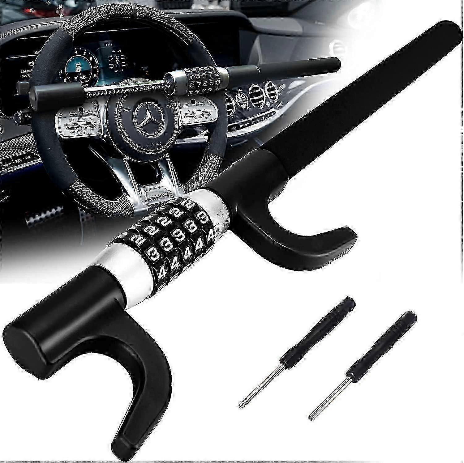 Combination Steering Wheel Lock Password Code Steering Lock Car Steering Wheel Locks Keyless Self De Sz