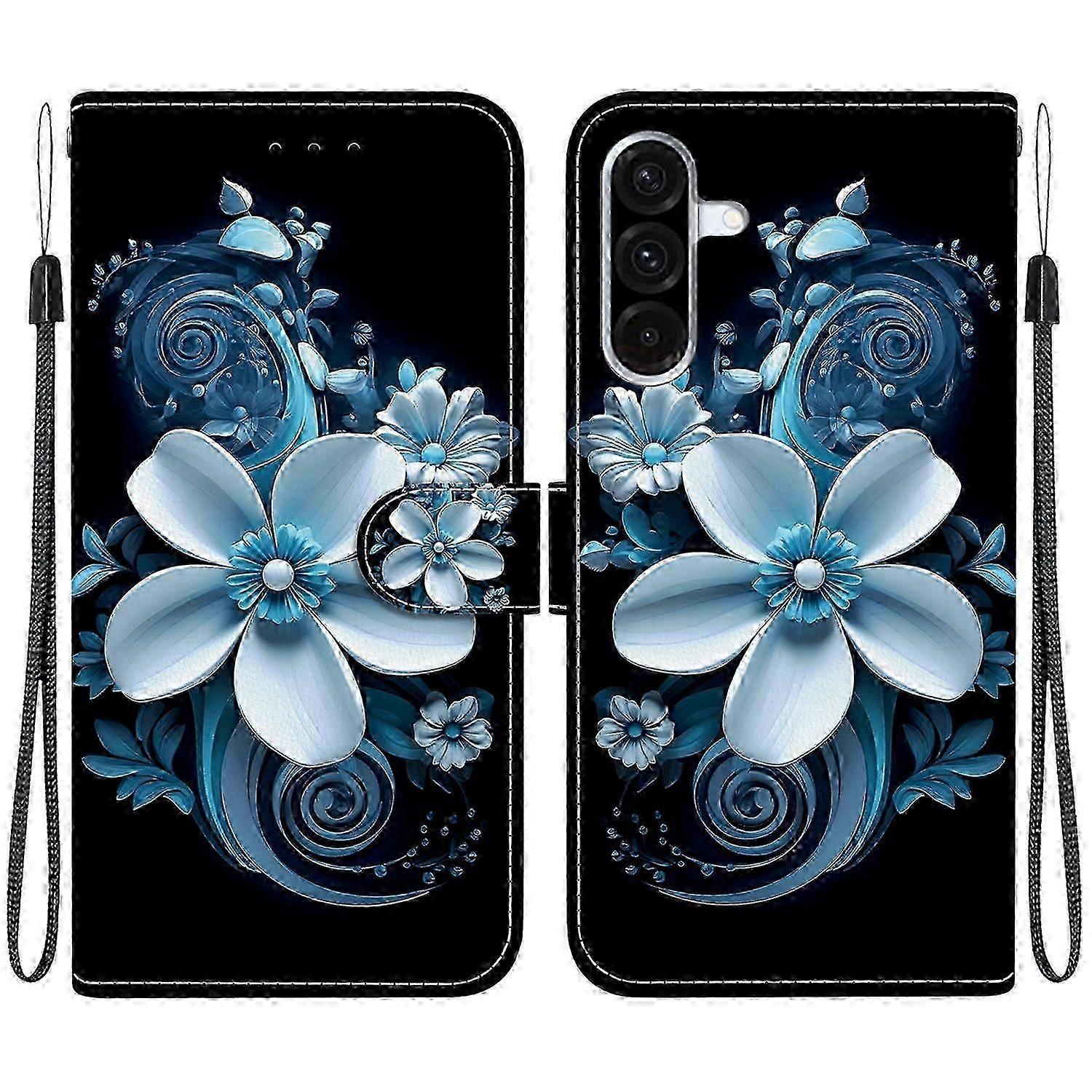 For Samsung Galaxy A56 5g/ A36 5g Case Pattern Printing Anti-drop Leather Flip Wallet Phone Cover With Lanyard Sz