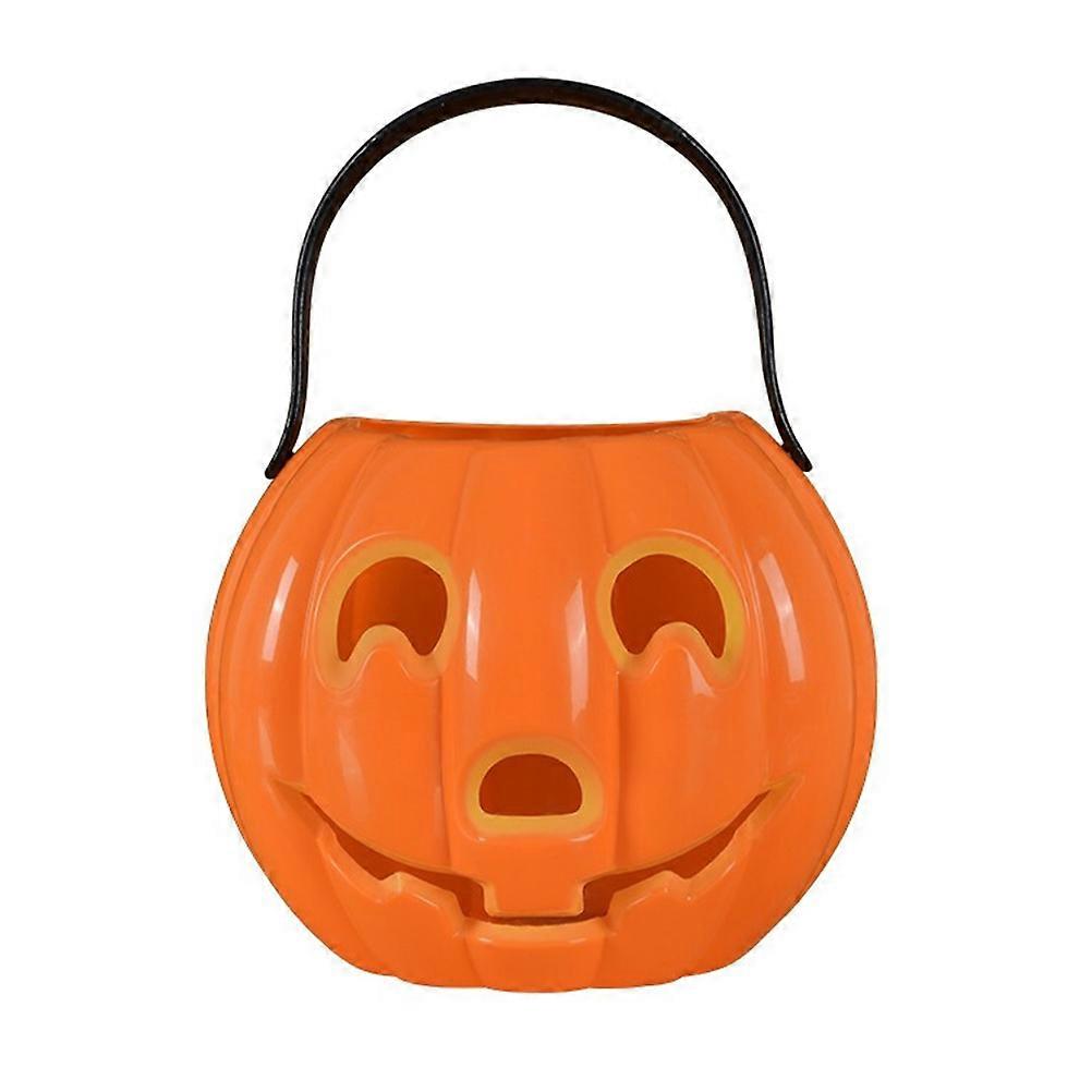 Halloween Candy Bucket Pumpkin Light Up Candy Container for Storage