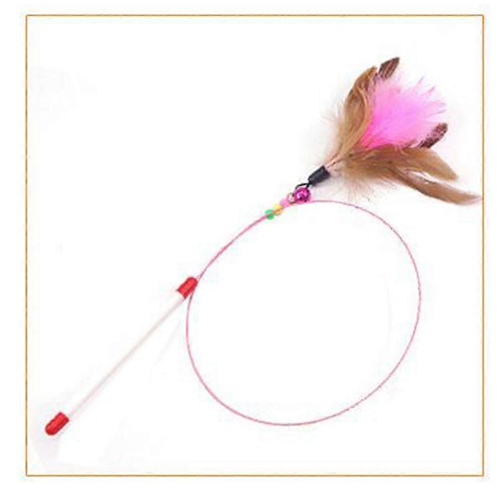 Assorted Color Steel Wire Cat Teaser Toys for Fun Interactive Play with Bright 2 Pieces