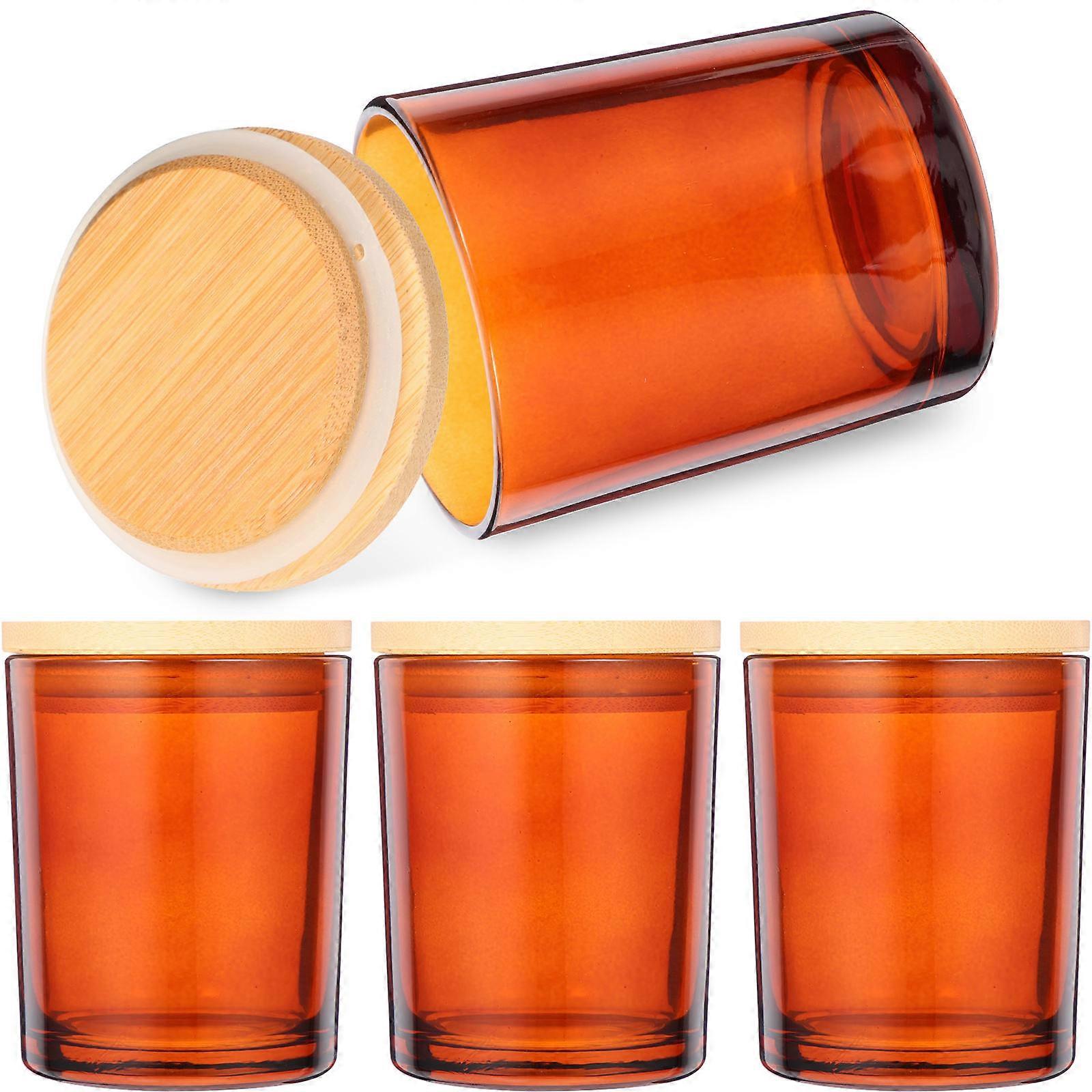 Containers For Candles Small Jar Glass Canisters With Lids Aromatherapy Scented Candle Storage Diy Candle Making Romantic Parties 4 Sets