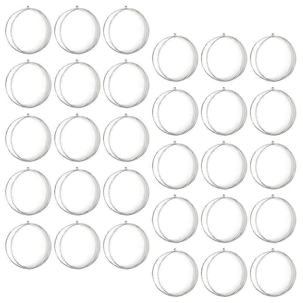 30pcs Clear Plastic Fillable Ornaments Clear Hanging Balls Aquarium Float Ball