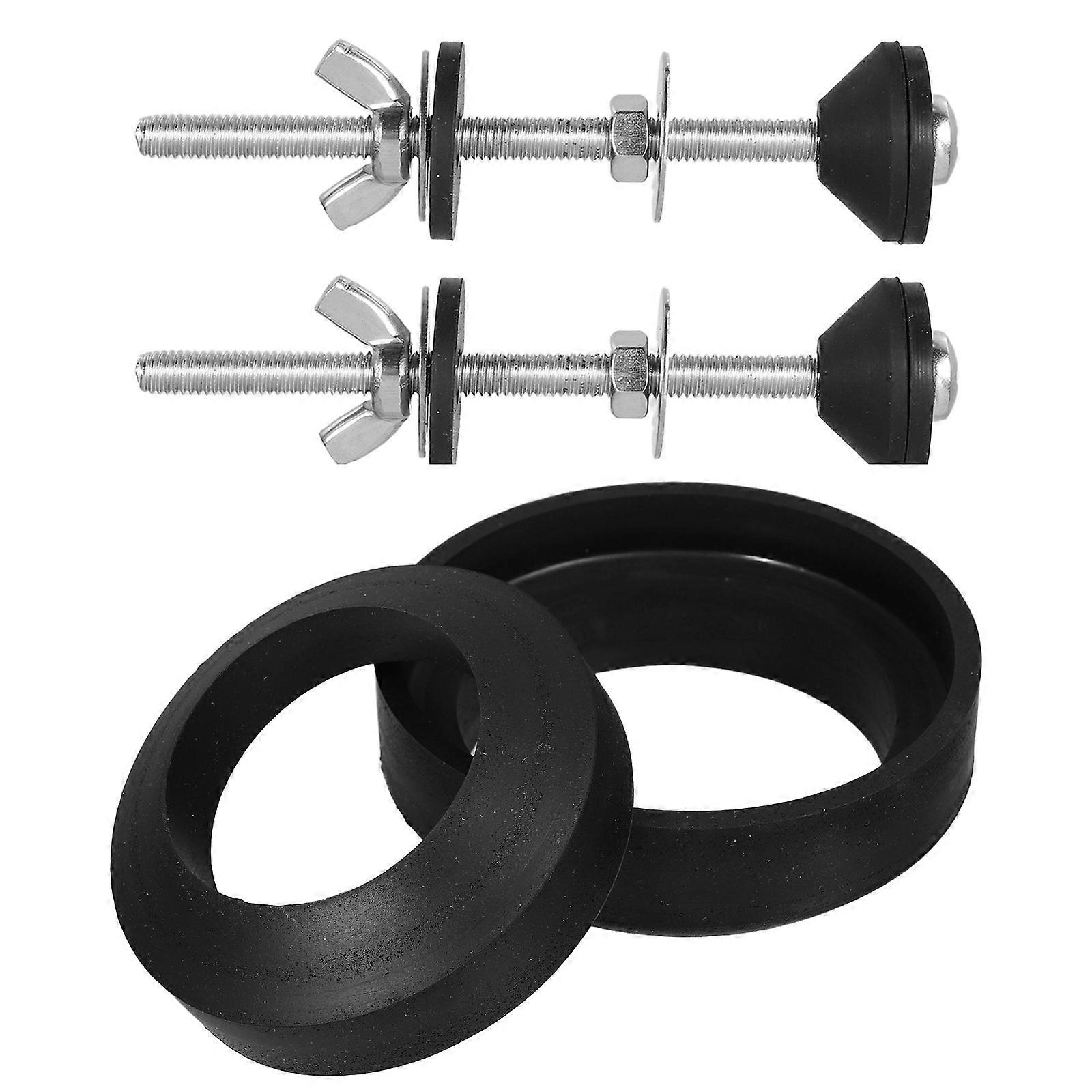 Toilet Tank Bolts Kit Heavy Duty Toilet Tank Screws For Bathroom Hardware Replacement Assorted Color Firm Sealing 1 Set