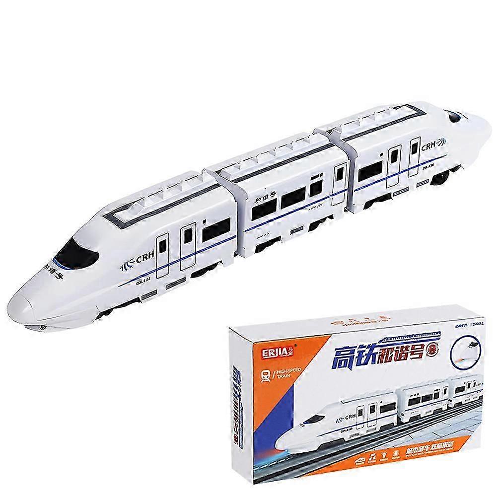 2025 Electric Universal Simulation High Speed Railway Harmony Train Model Kids Toy