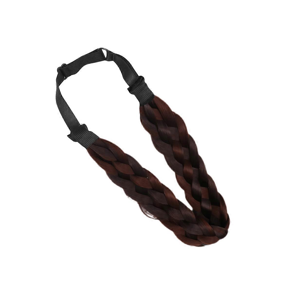 Adjustable Elastic Headband with Braid Hairpiece for Women – Durable, Natural Looking Design for Photo Shoots, Special Occasions, and Easy DIY