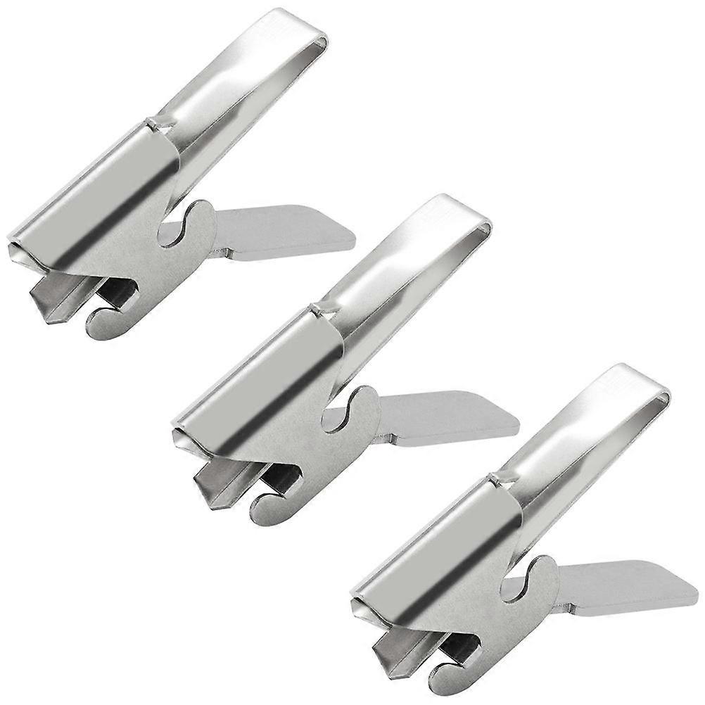 Stainless Steel Melon Seed Pliers Set of 3 for Home Use Silver Color Protects Teeth 0.5 Inch