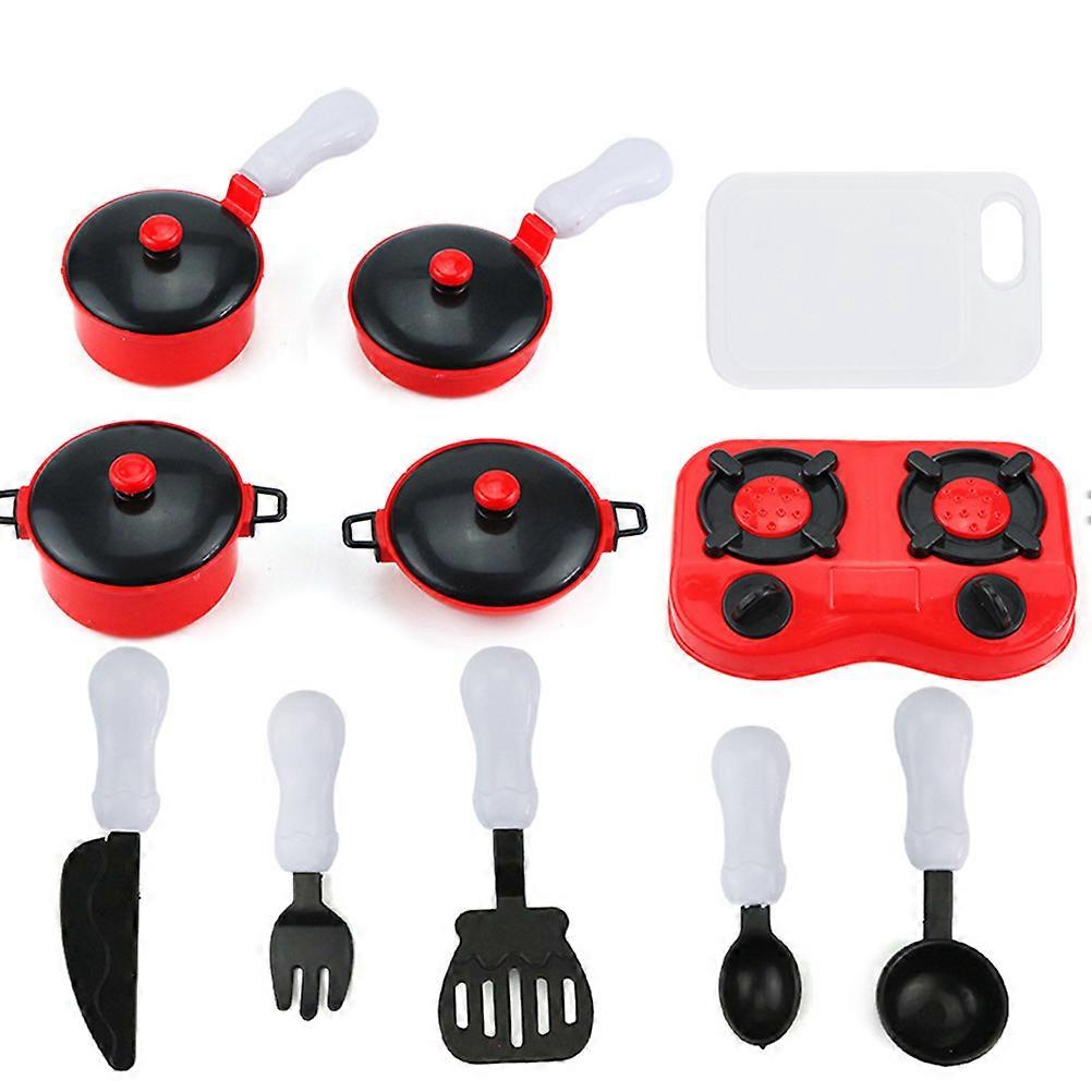 Interactive Kitchen Toy Set Simulation Cooking Toy Designed For Kids Parent-Child Interaction Mini Black Cartoon 1 Set