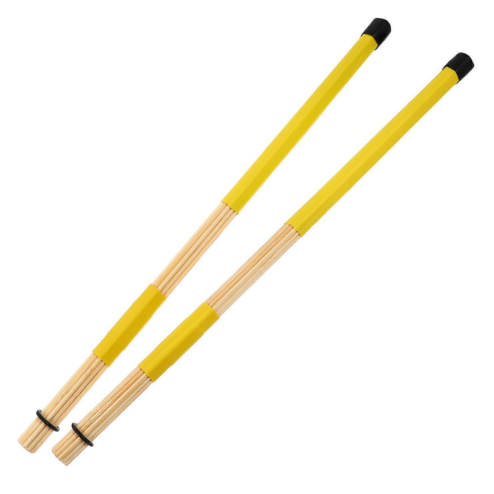 Rack Drum Stick Bamboo Stick Shape Non-Skid Design Musicians 1Pair