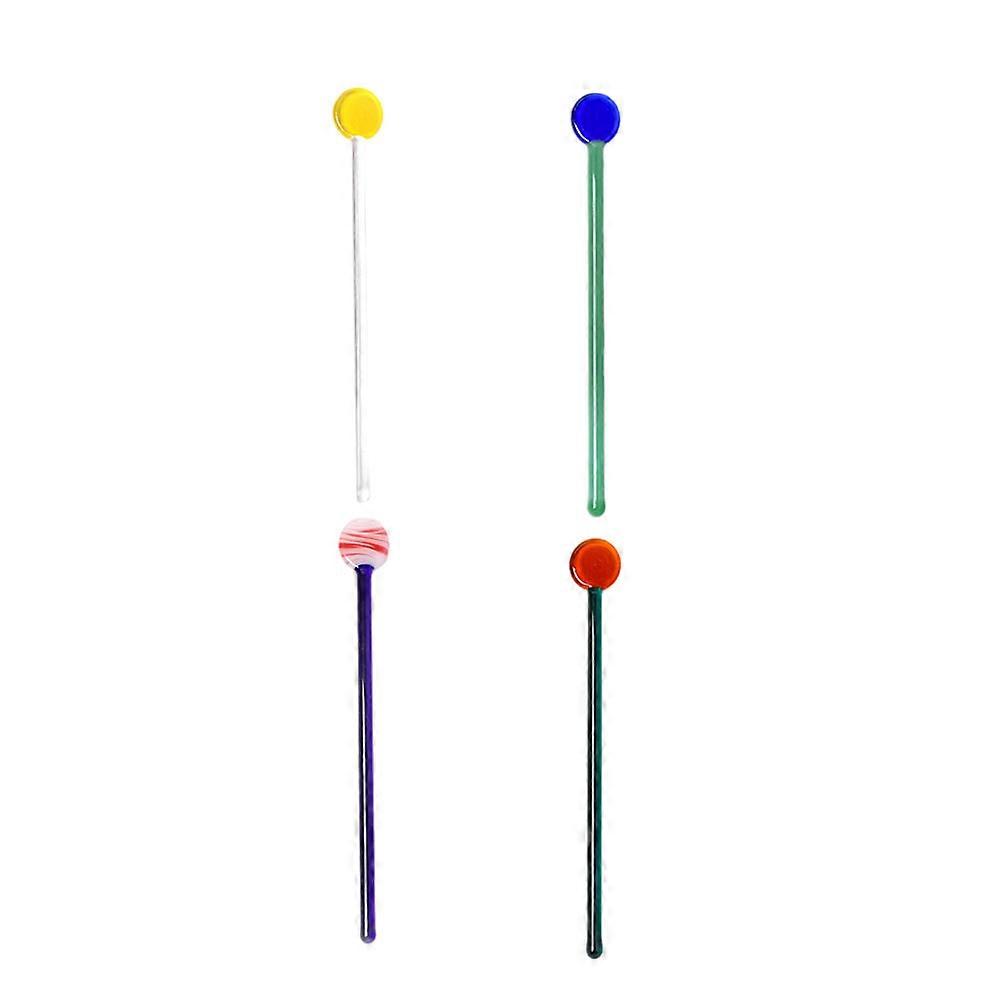 Coffee Stirring Spoons 4Pcs Assorted Milk Stirrer Designed For Dessert Lovers Smooth Surface Serving