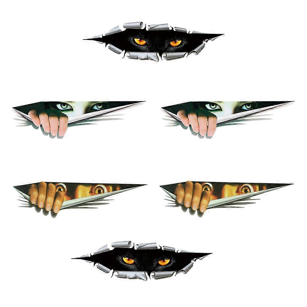 3D Design Automotive Decals For Car Easy To Install 41x13cm Versatile Decoration 6 Sheets