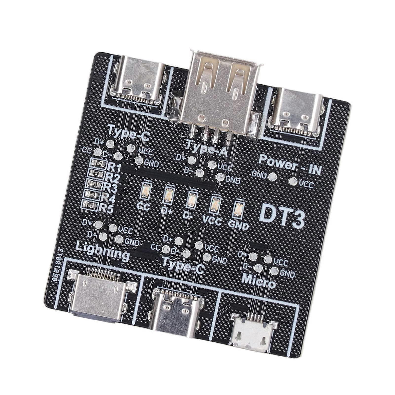 USB Data Cable Detection Module Sensitive USB Cable Tester for Type C Quick Test, Portable Tool Suitable for Detecting Errors in Data Cables