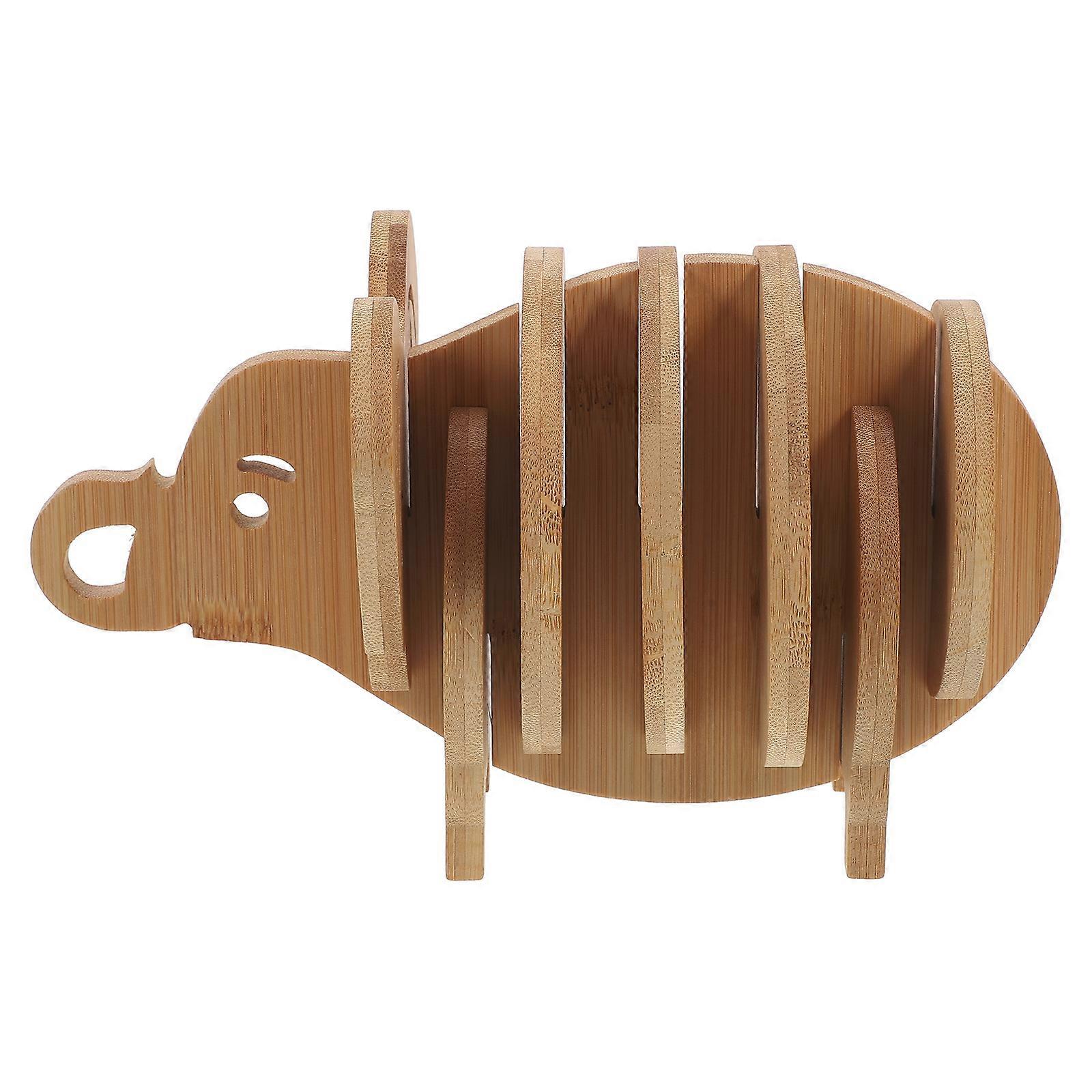 Hot Pads For Kitchen 1 Set Creative Trivet Mats Multi-Functional Non-Slip Heat Insulation Elephant Shape Kitchen Accessories 8-Pcs