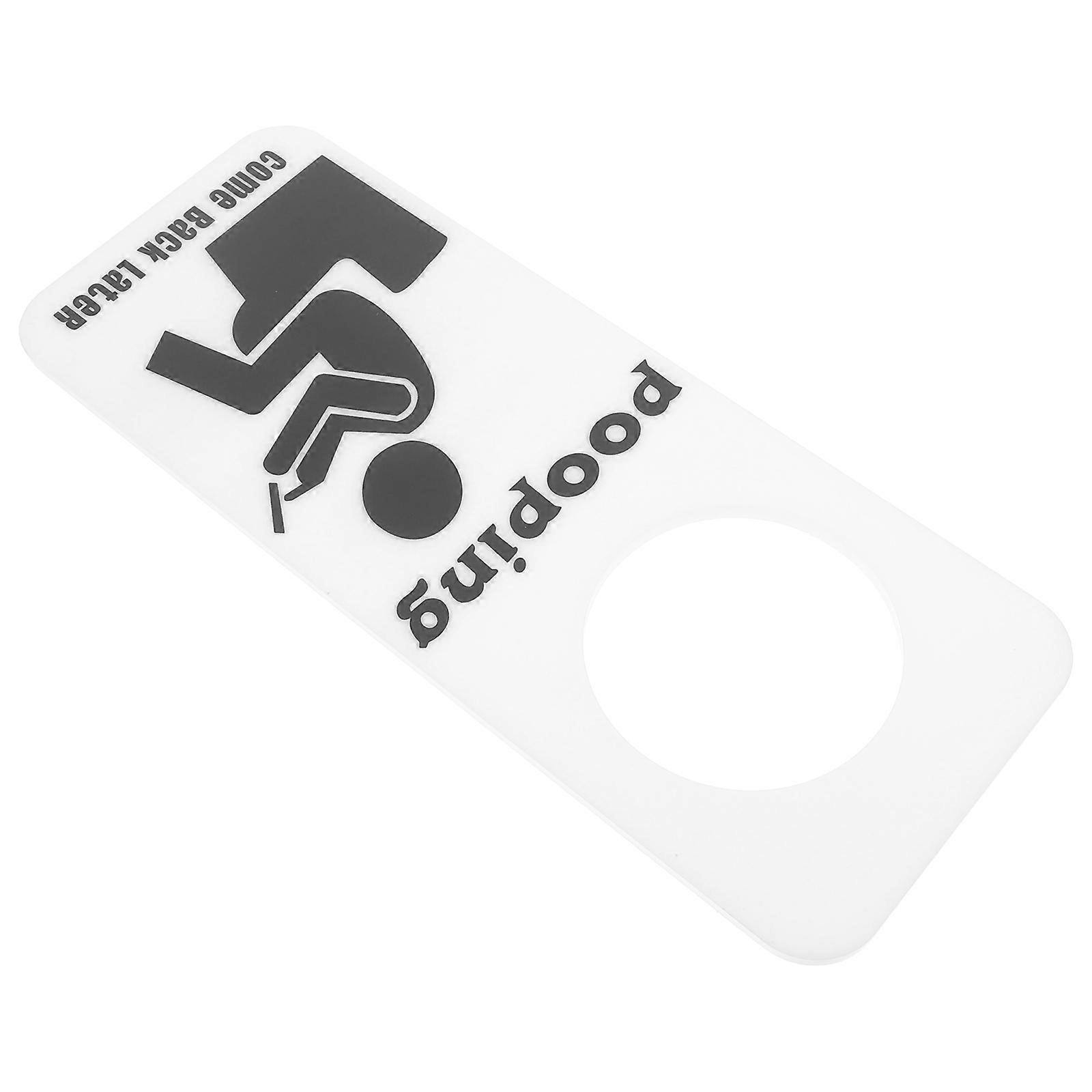 Bathroom Door Decor Occupied Sign Rectangle Hanger Style For Home Use Hotel Public Restrooms 1Pack