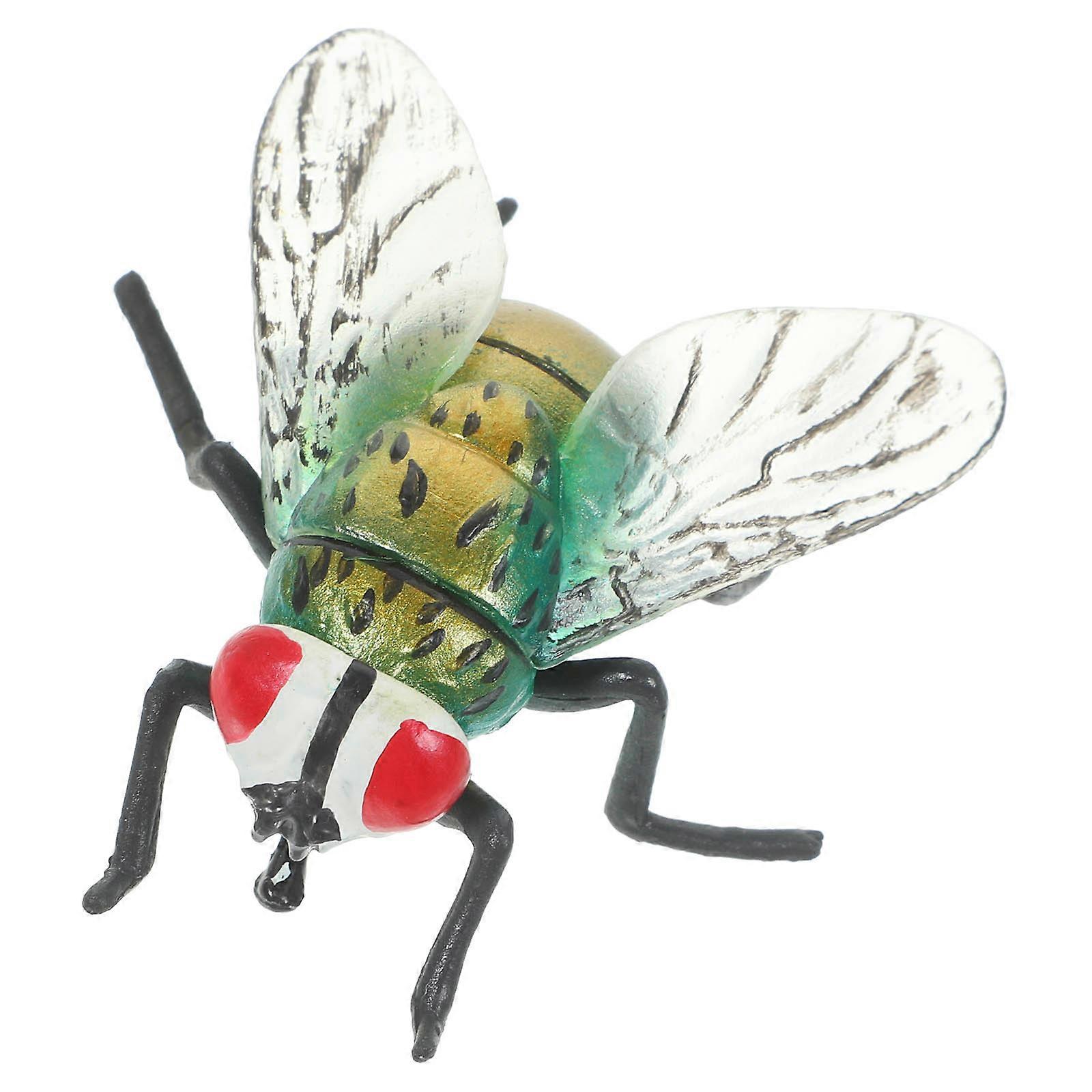 Artificial Flies Plastic Fly Model for Prank Toys Realistic Fake Bug