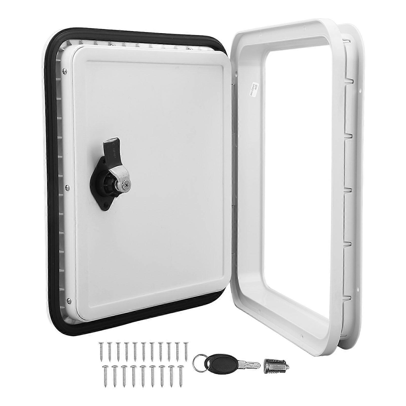 RV camper marine access hatch 297x350mm rounded boat deck