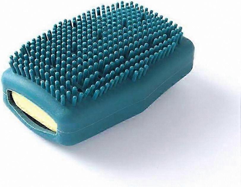 Silicone Dual-Function Bath Brush for Wet and Dry Use, Soft Shower Scrubber with Soap Dispensing Feature