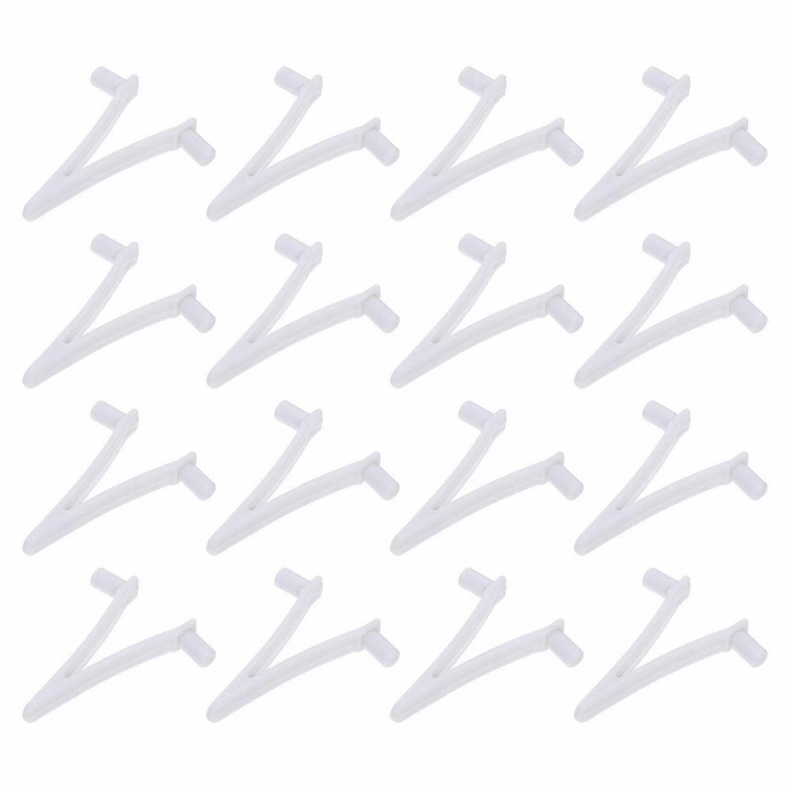 24-Pack Plastic V-Clips for Pool Cleaning Brushes, Hydrotherapy Accessories