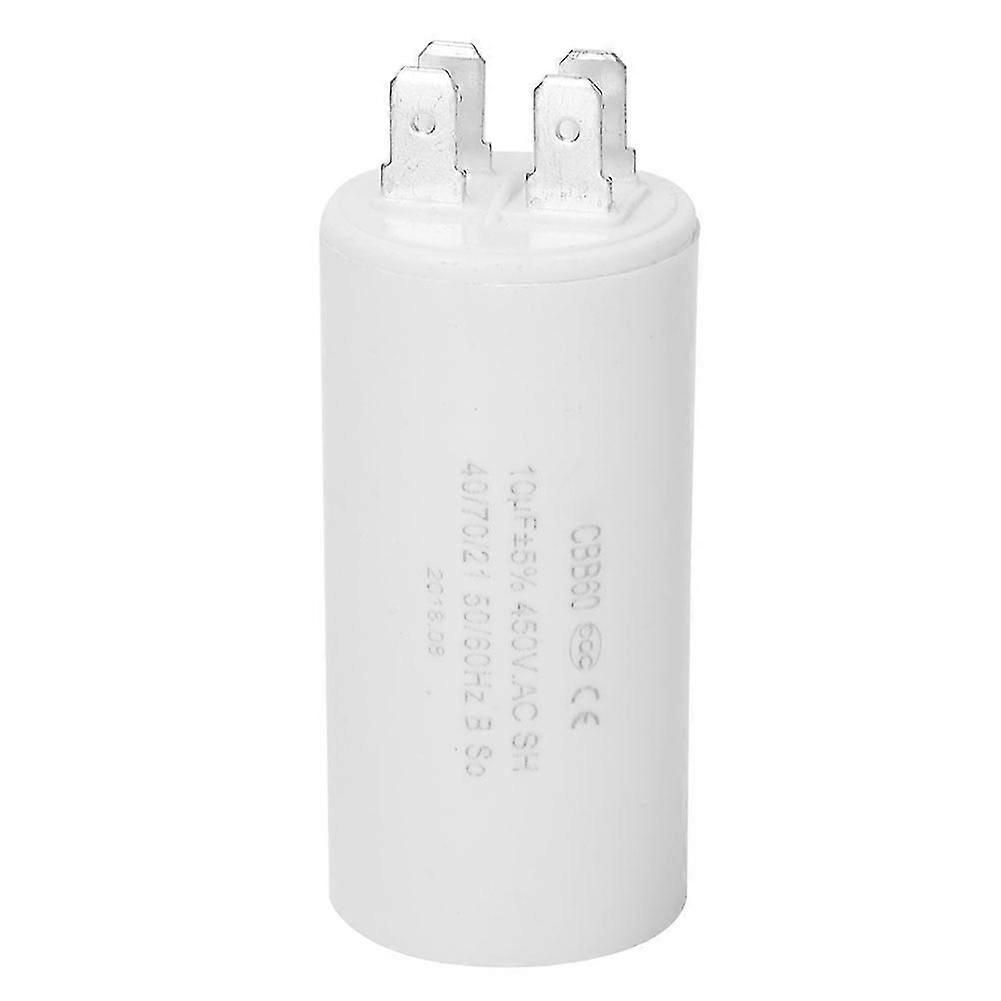 Eco-Friendly 450V 10uf CBB60 Motor Running Capacitor with 0.2 ESR, Double Insert