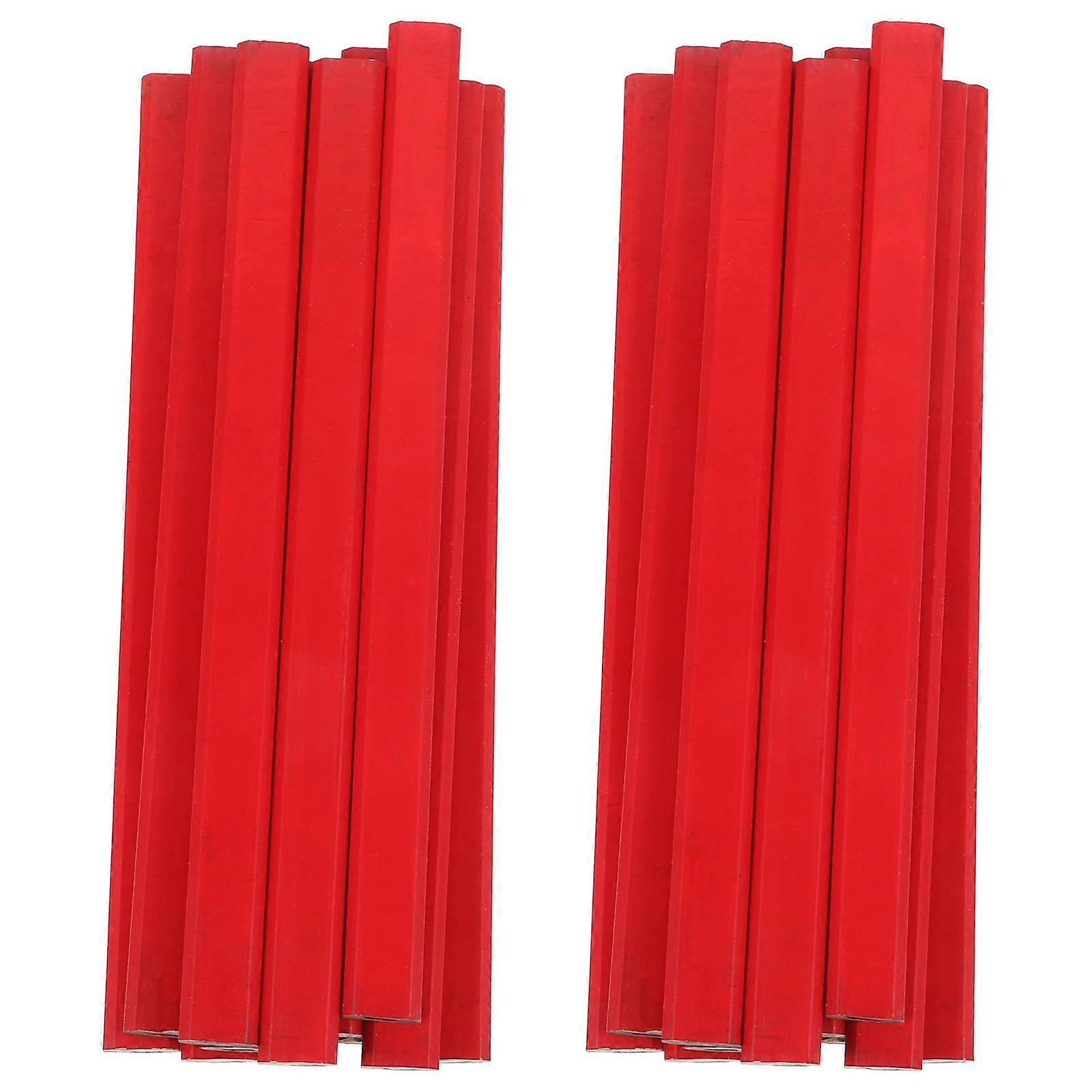 Mechanical Carpenter Pencil For Woodworking Professionals Marking Drawing Construction Red 17.50X1.50X0.70CM 72Pcs