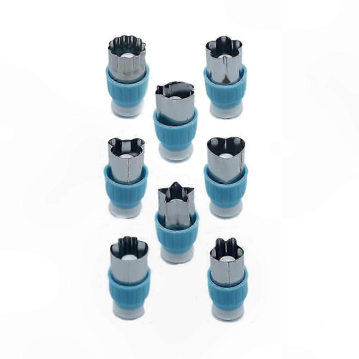 Vegetable and Fruit Cookie Cutters with Protective Handle for Baking and Party Use