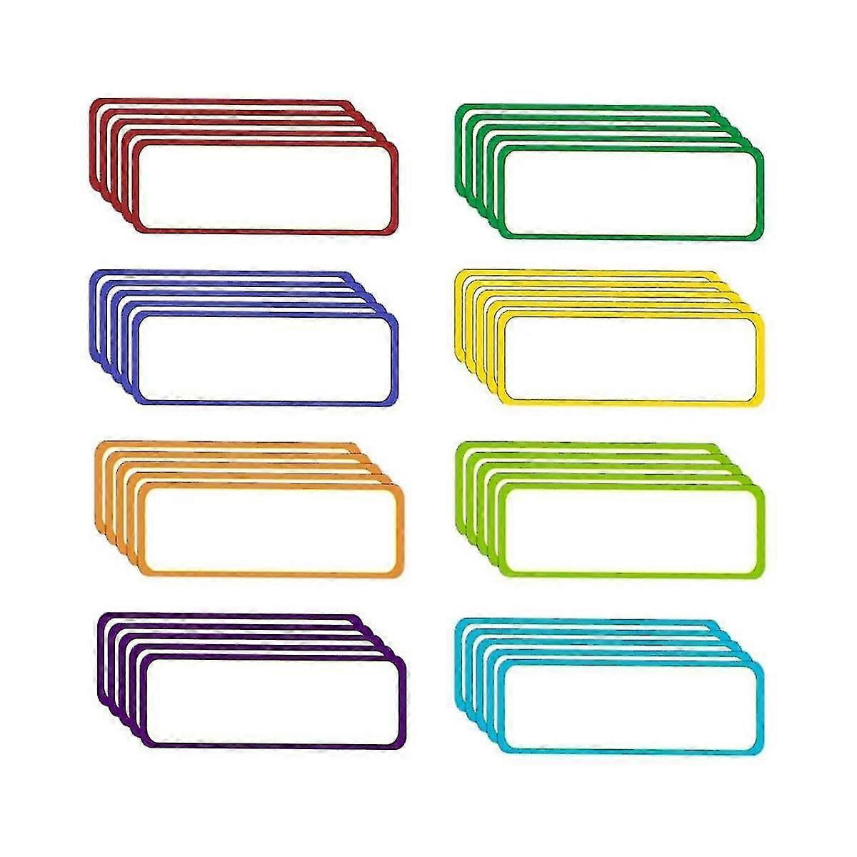 Magnetic Dry Erase Labels, 40 Pcs Magnetic Name Tags, Reusable Magnetic Label Stickers, Magnets (3.2in)