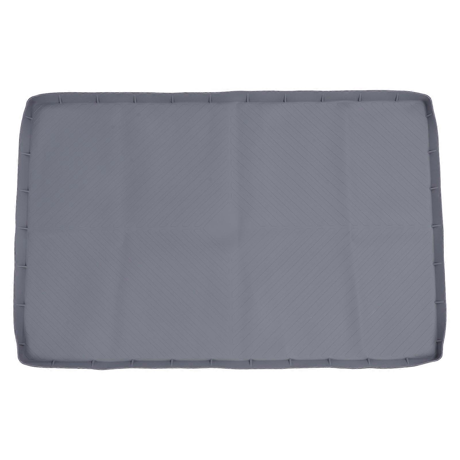 Μεγάλο γραφείο επενδύσεων ραφιών σιλικόνης μεγέθους αδιάβροχο ανθεκτικό στη θερμότητα κάτω από το στρώμα νεροχύτη για την κουζίνα και το γκρίζο μπάνιο