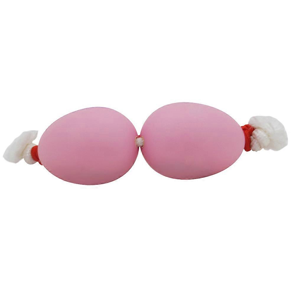 Colorful Percussion Egg Shakers For Djembe Performance And Music Playing In Pink 1Set