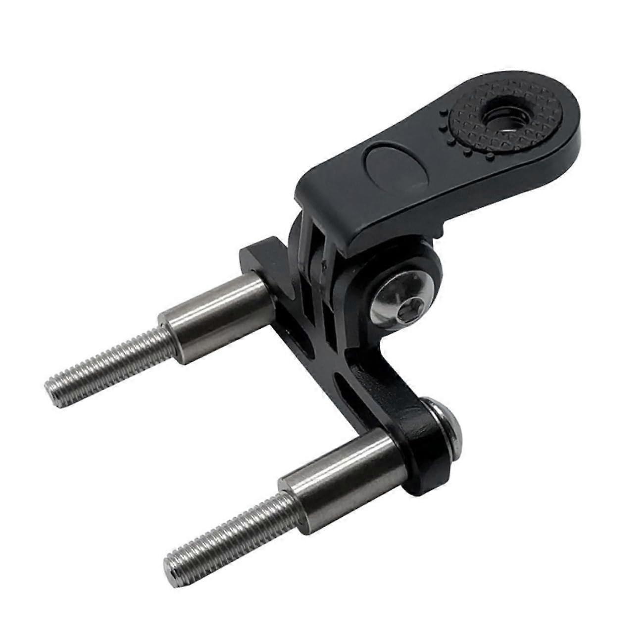 Bicycle Mount for Camera and Light, Aluminum Adapter for Handlebar, Rotatable, Lightweight for Mountain and Road Bikes, Black