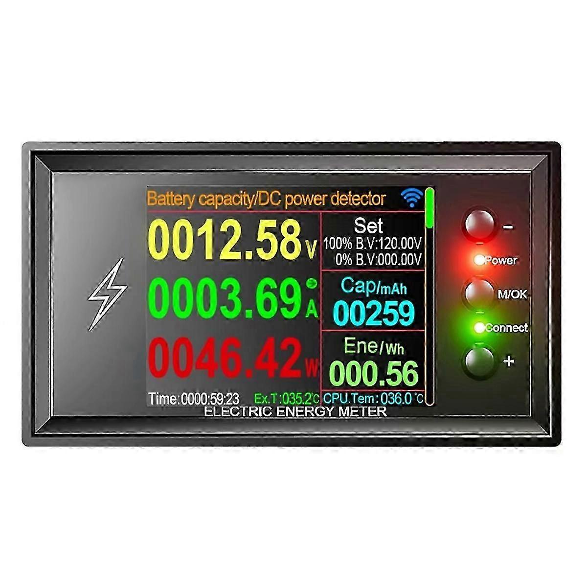 Znakomity DT20W 0-420V Tuya WiFi Inteligentny tester wykrywania pojemności baterii litowej Prąd prądu stałego Miernik mocy Coulomba 30A