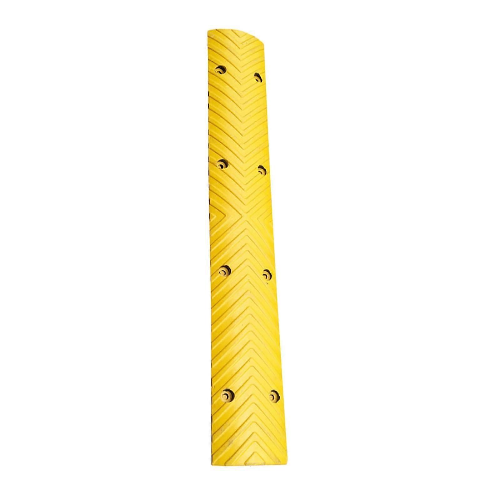 Gummi 40inch ramp miniature road buffer strip suitable Yellow 100x10x2cm