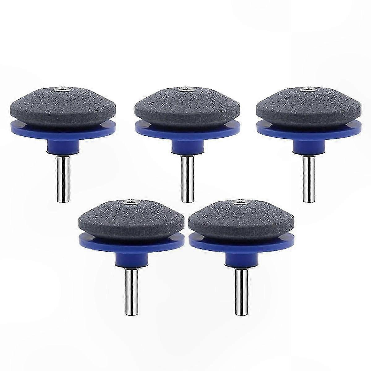 Universal Lawn Mower Blade Sharpener Tool, 5-Pack Replacement Sharpening Kit for Garden Equipment Maintenance