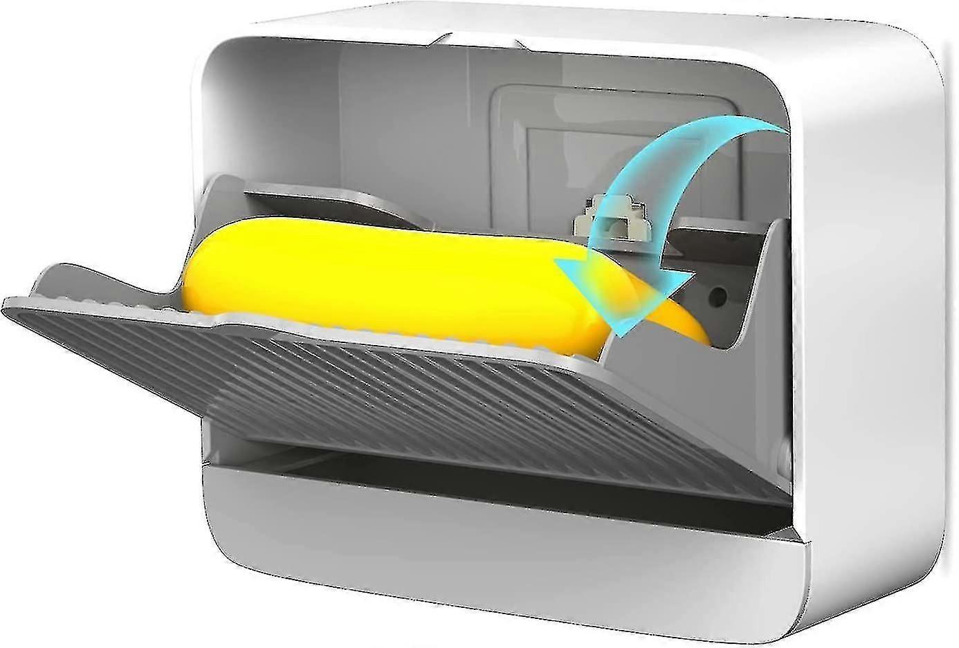 Eco-Friendly Soap Dish with Drainage Box  No-Drill Easy Clean Holder