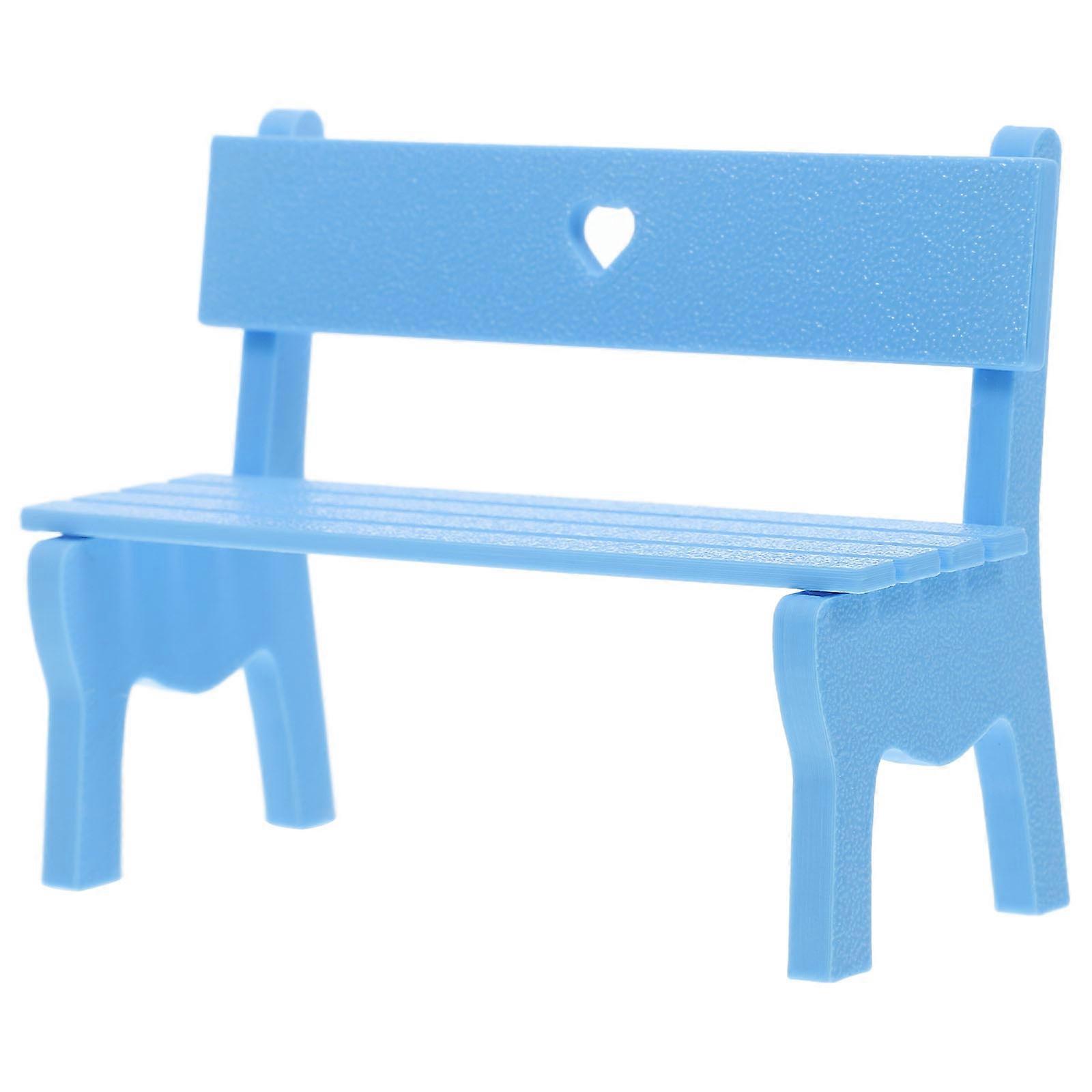 Stylish Bench Ornament Durable Craftsmanship for DIY Micro Landscapes Dollhouse Decor Home Accent Creative Projects