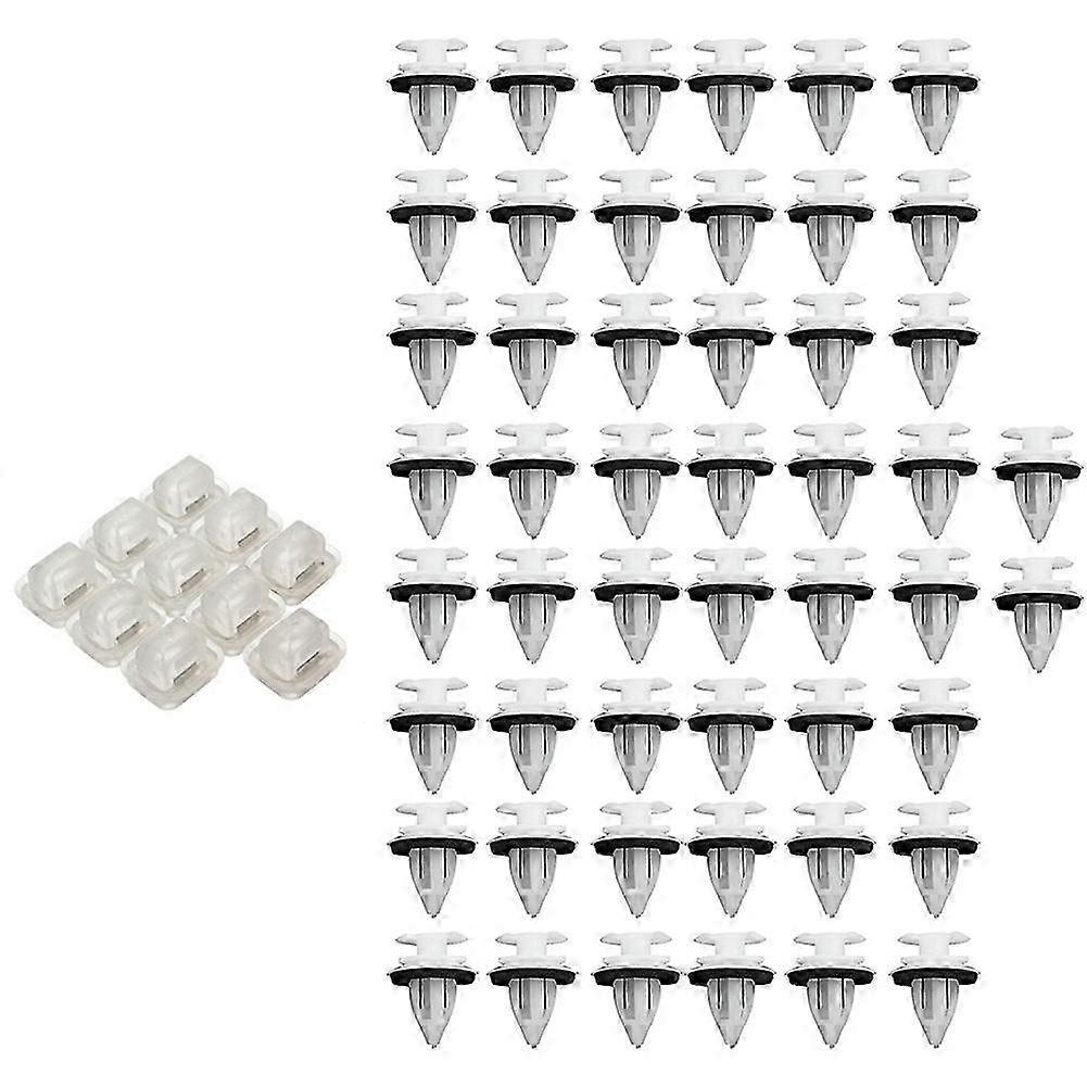 60 Pcs Door Insert Trim Moulding Clip with Various Sizes: 10 Pcs of 15X13X11.5mm & 50 Pcs of 14.2 X 17.8 X 8.2mm