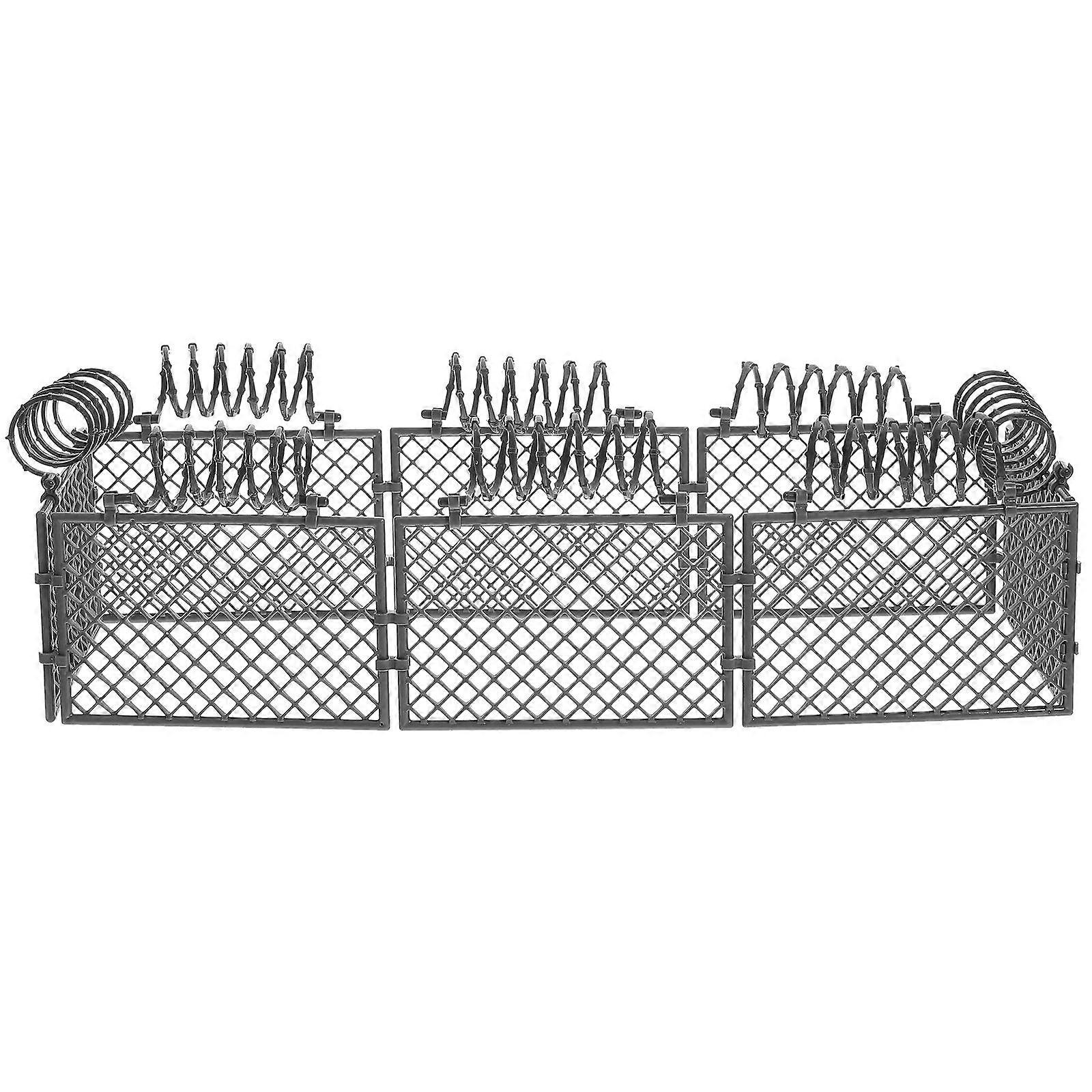 Sturdy Military Building Fence for DIY Miniature Scenes – Durable Enemy Wall Model for Boys and Girls Interactive Play and Table Decor