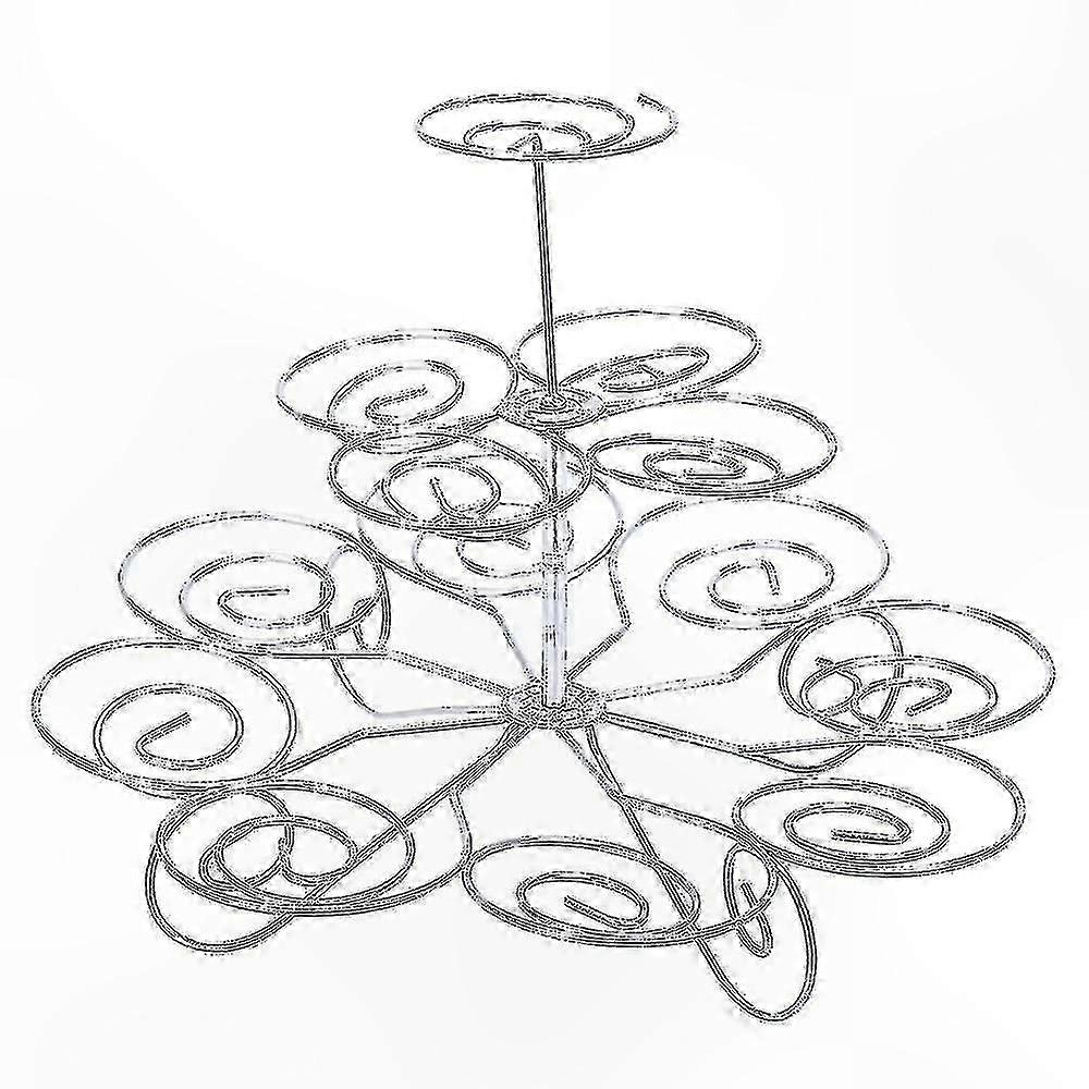 Three-Tier Dessert Stand for Cupcakes and Cakes, Elegant Table Decor for Parties and Events