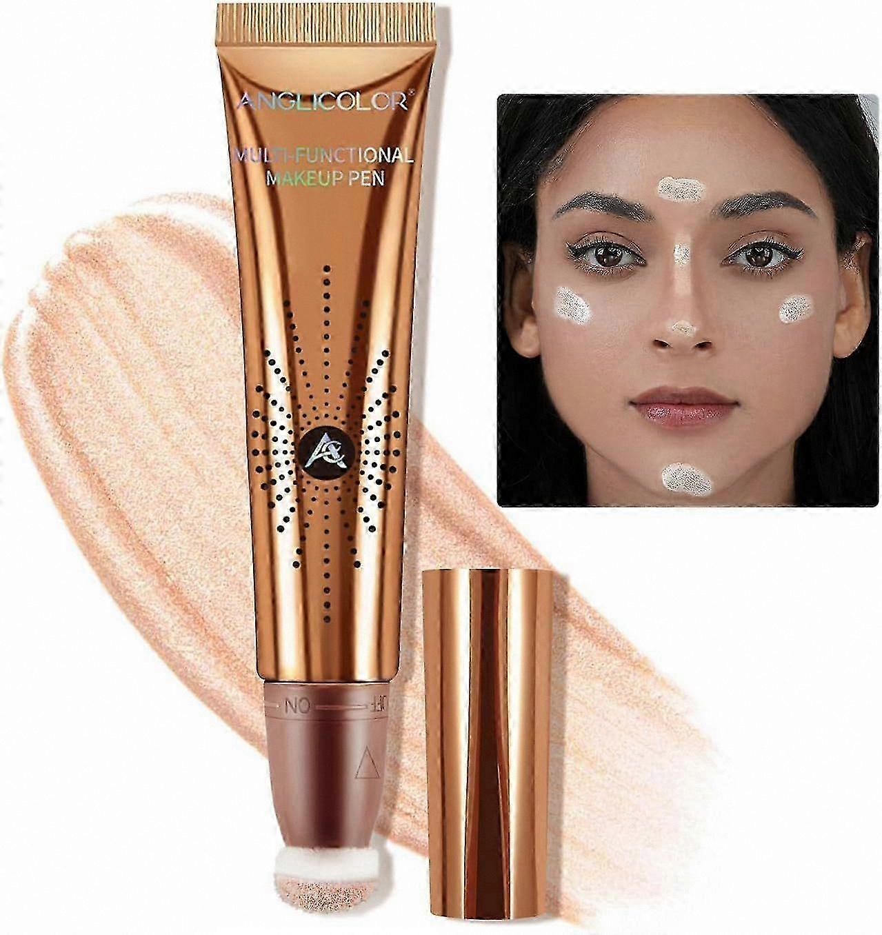 Natural Liquid Blush & Contour Cream - Vegan, Waterproof, Long-Lasting Formula, 12ml