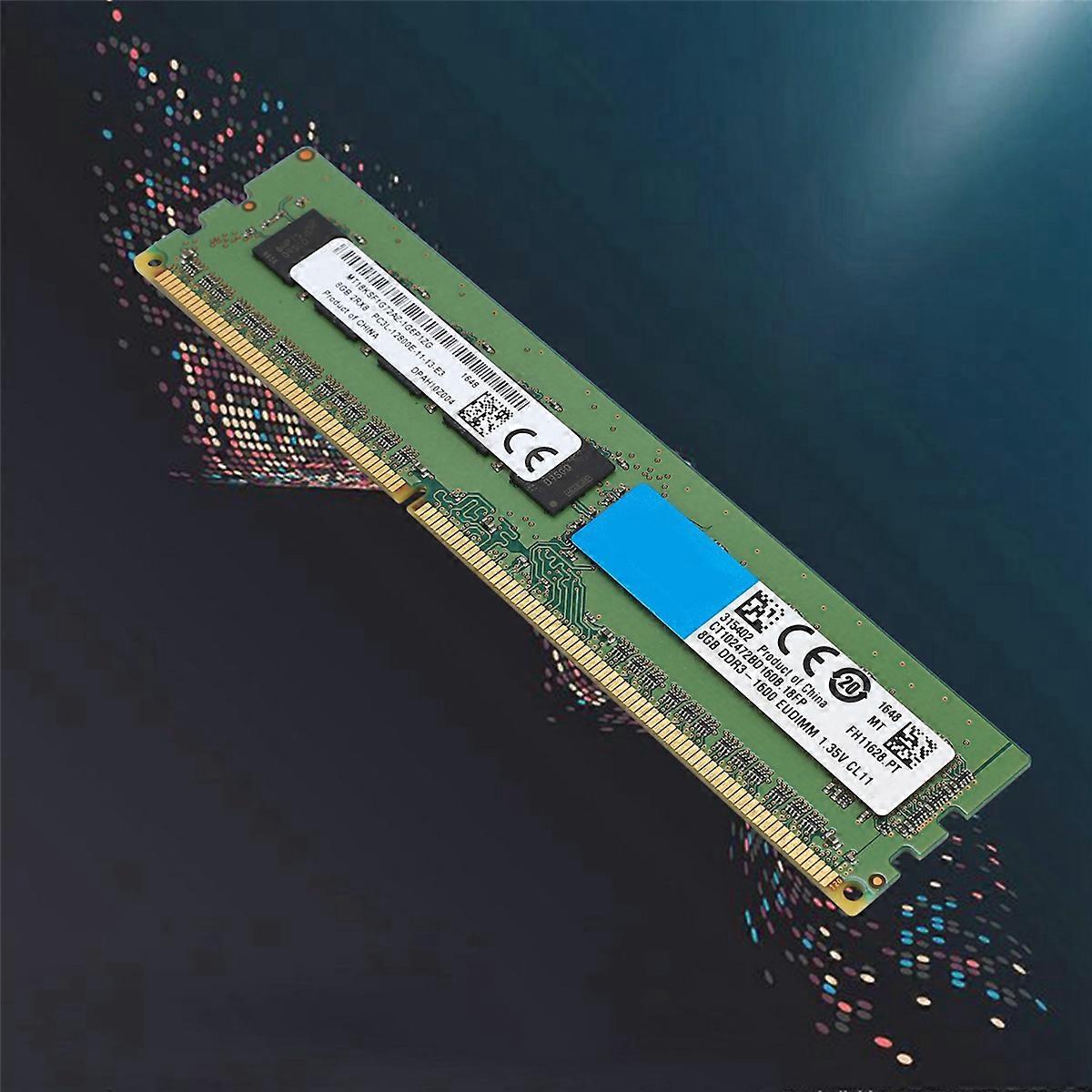 4X 8GB Memory RAM 2RX8 1.35V DDR3 PC3L-12800E 1600MHz 240 Pin ECC Unbuffered RAM for Server Workstat