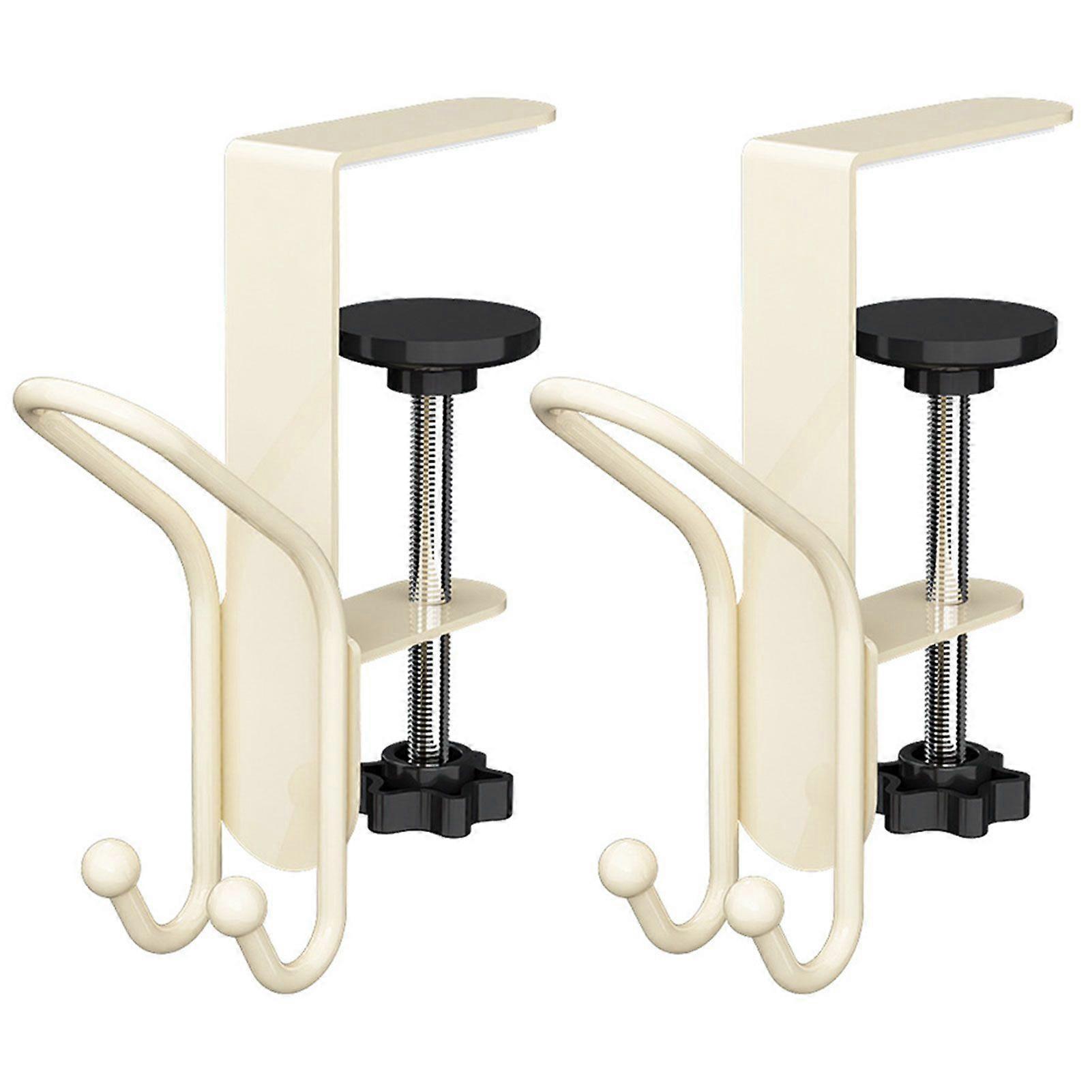 2pcs 2 in 1 Fireplace Stocking Garland Hanger No-Drill Adjustables Mantel Clip Multifunctional Bag Hooks