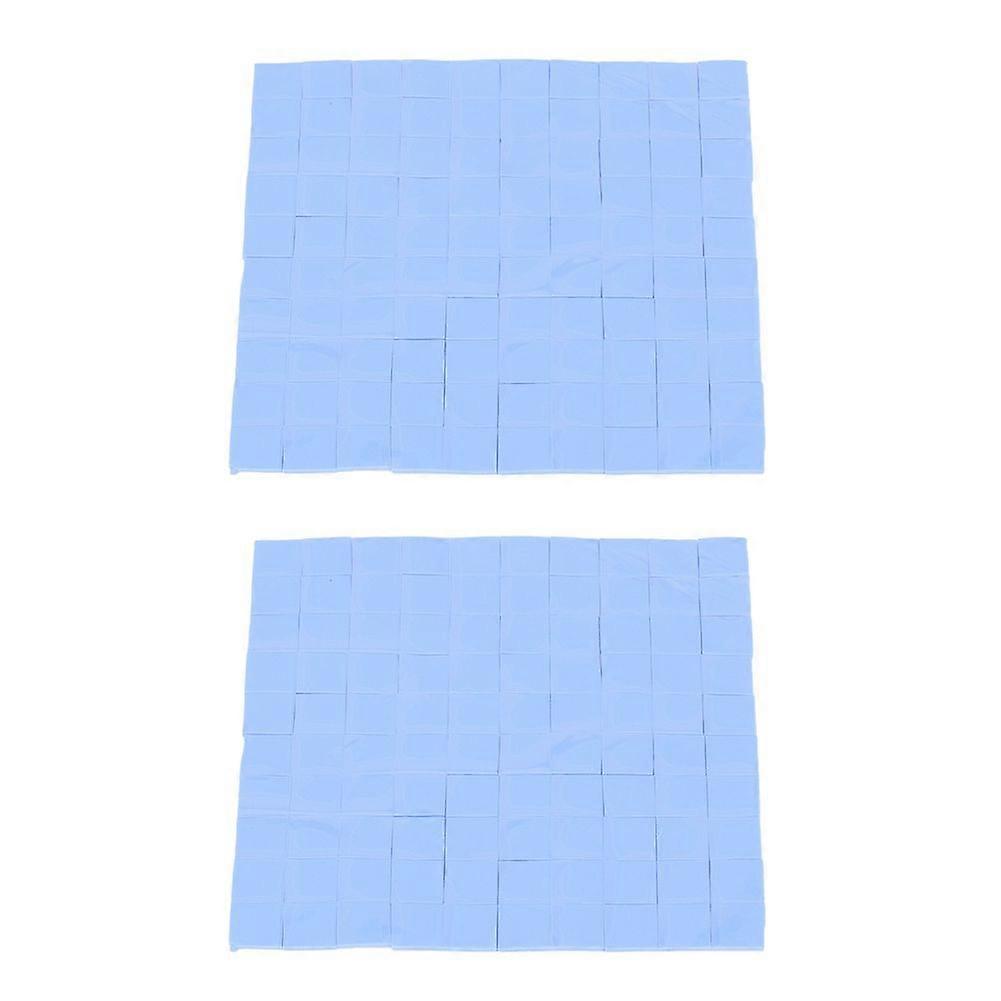 2Pcs Thermal Silicone Heatsink Pad for CPU Cooling Conductive Cooler 100 x 100 x 1mm